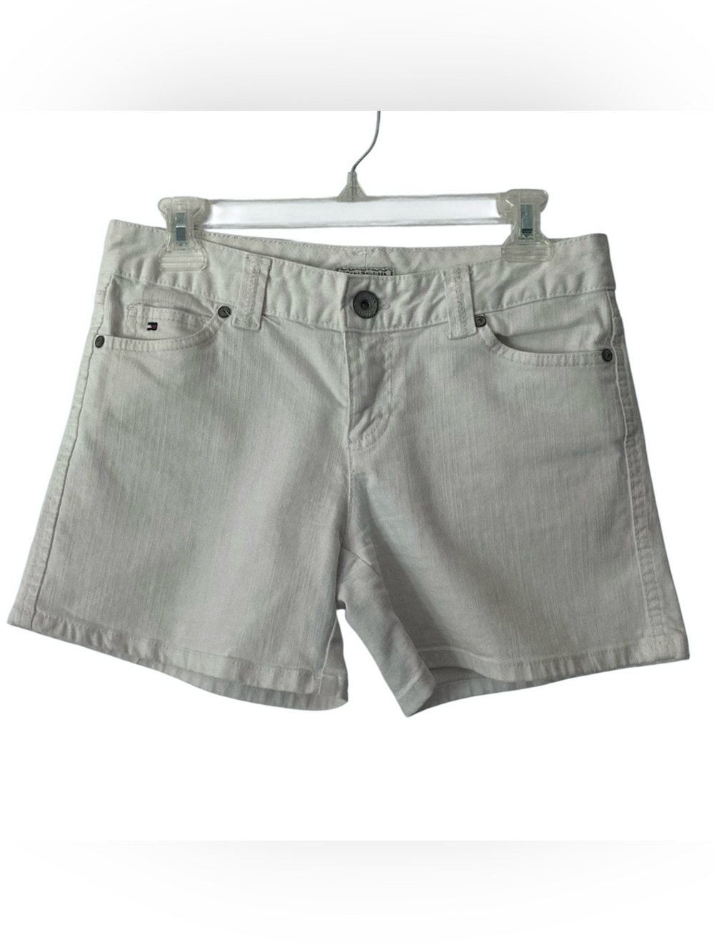 Tommy Hilfiger White Denim Women's Jean Shorts 2